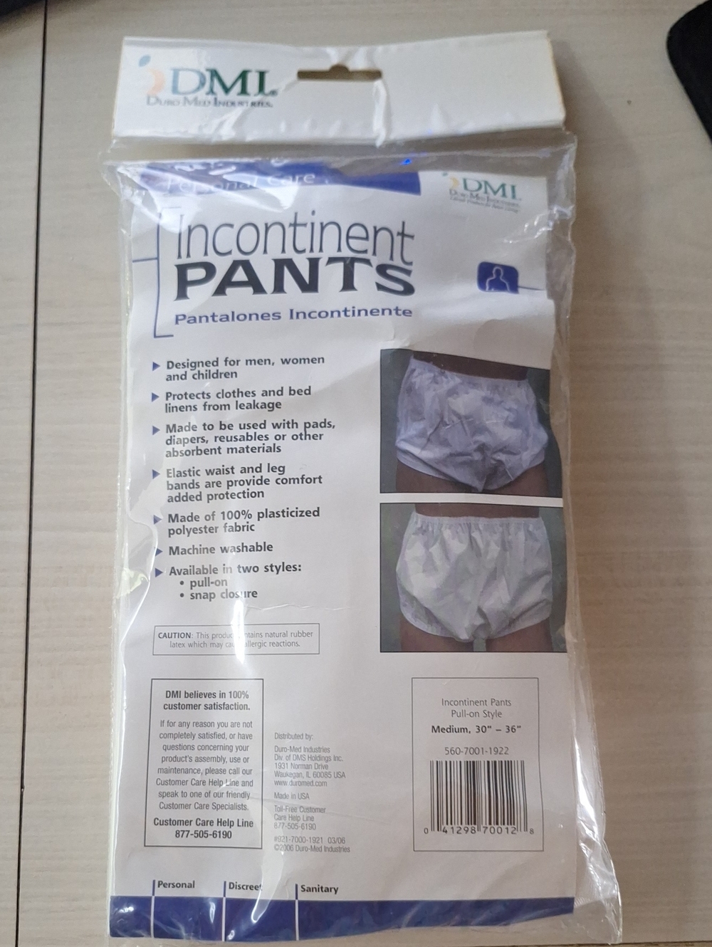 Incontinent Pants Pull-on- Style